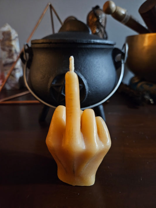 Middle Finger candle